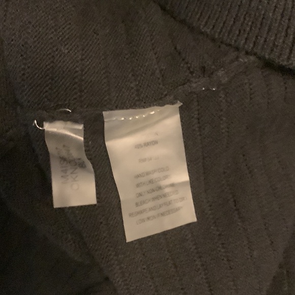 Calvin Klein Black Cowl Neck Tunic Sweater - Picture 5 of 5